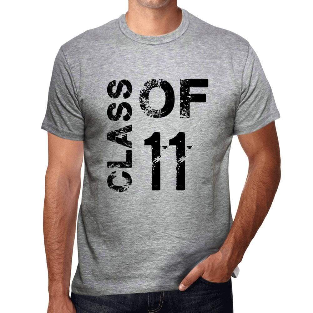 Class Of 11 Grunge Mens T-Shirt Grey Birthday Gift 00482 - Grey / S - Casual