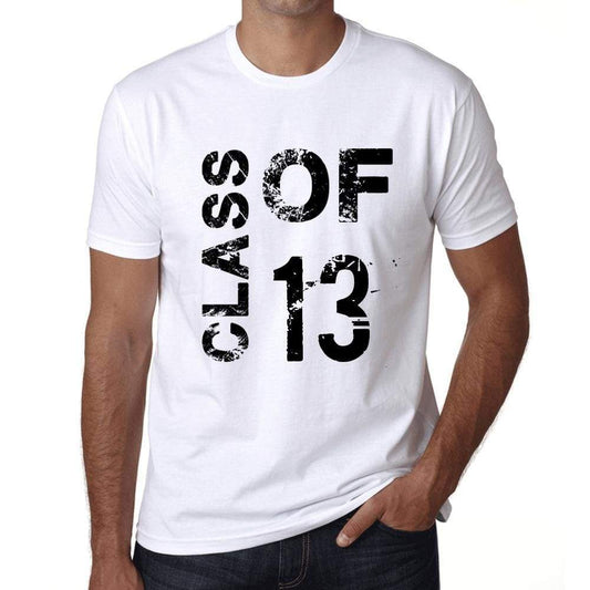 Class Of 13 Mens T-Shirt White Birthday Gift 00437 - White / Xs - Casual