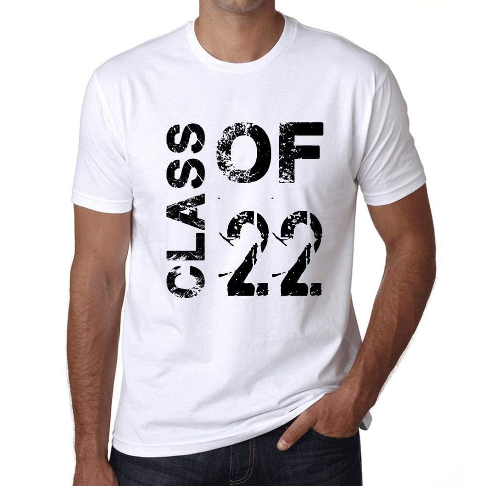 Class Of 22 Mens T-Shirt White Birthday Gift 00437 - White / Xs - Casual