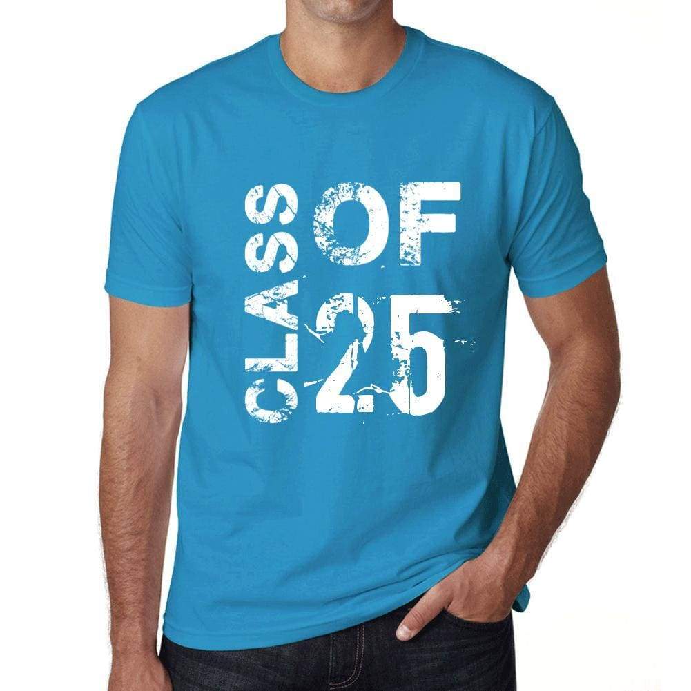 Class Of 25 Grunge Mens T-Shirt Blue Birthday Gift 00483 - Blue / Xs - Casual