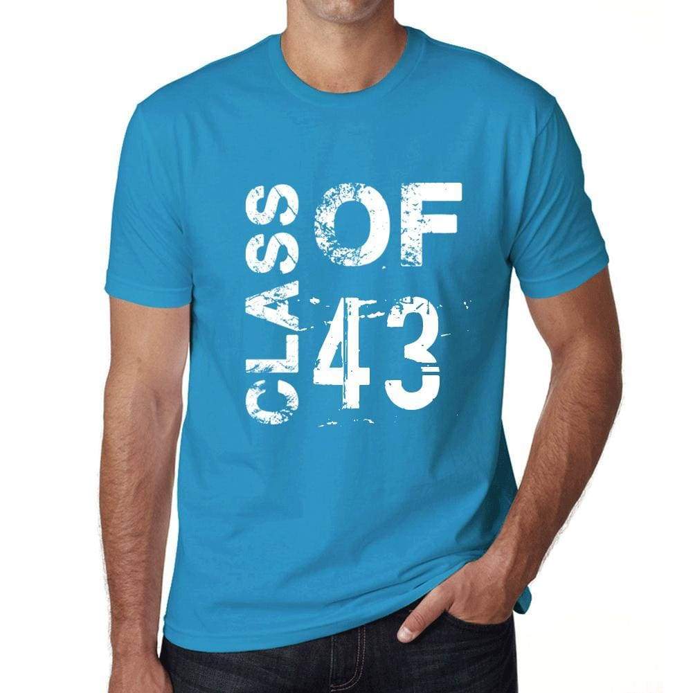 Class Of 43 Grunge Mens T-Shirt Blue Birthday Gift 00483 - Blue / Xs - Casual