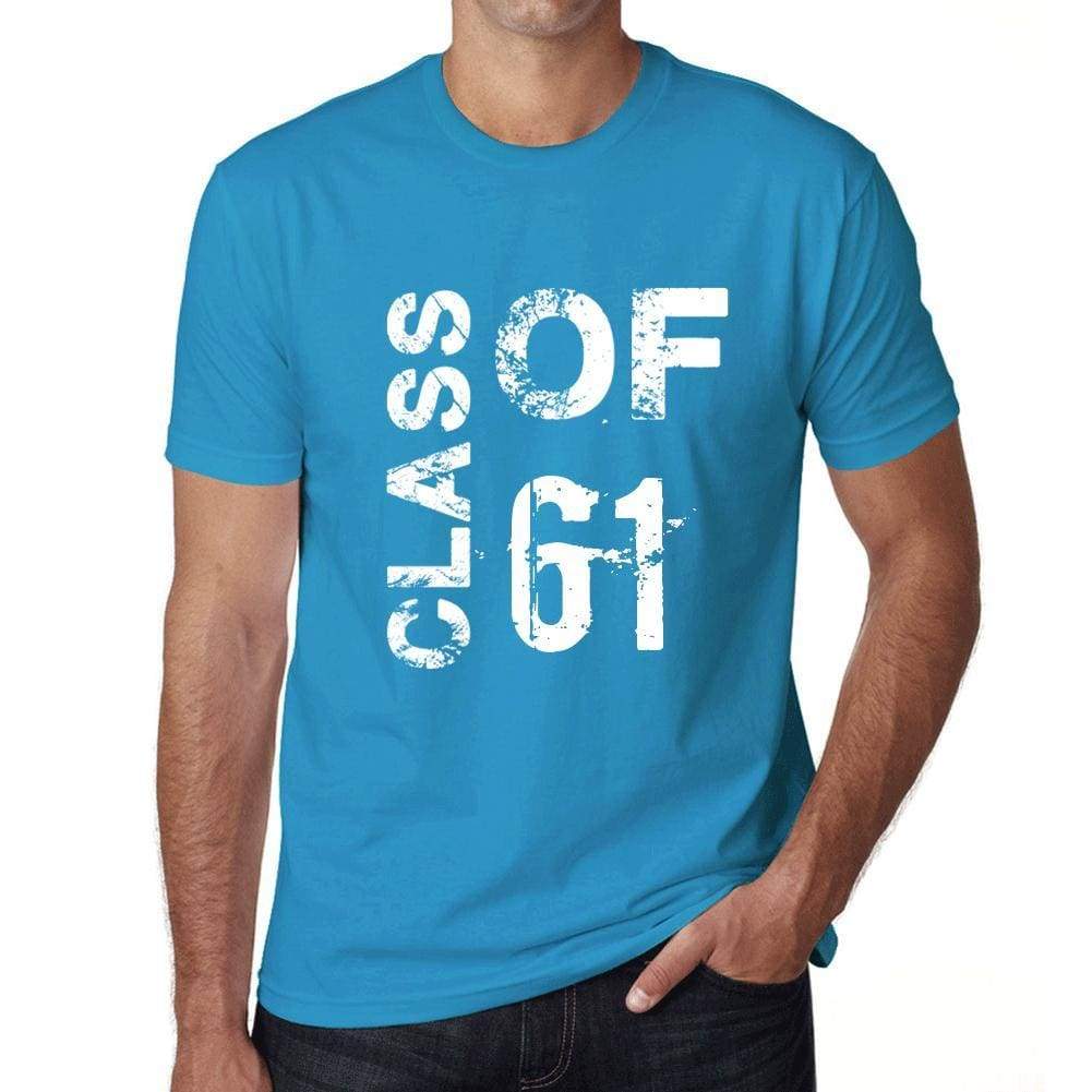 Class Of 61 Grunge Mens T-Shirt Blue Birthday Gift 00483 - Blue / Xs - Casual