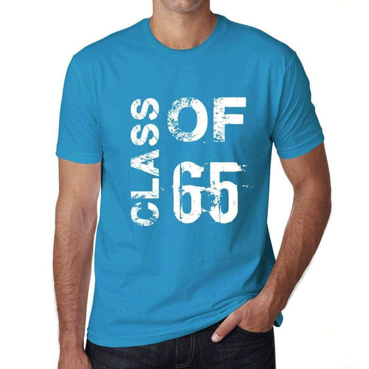 Class Of 65 Grunge Mens T-Shirt Blue Birthday Gift 00483 - Blue / Xs - Casual