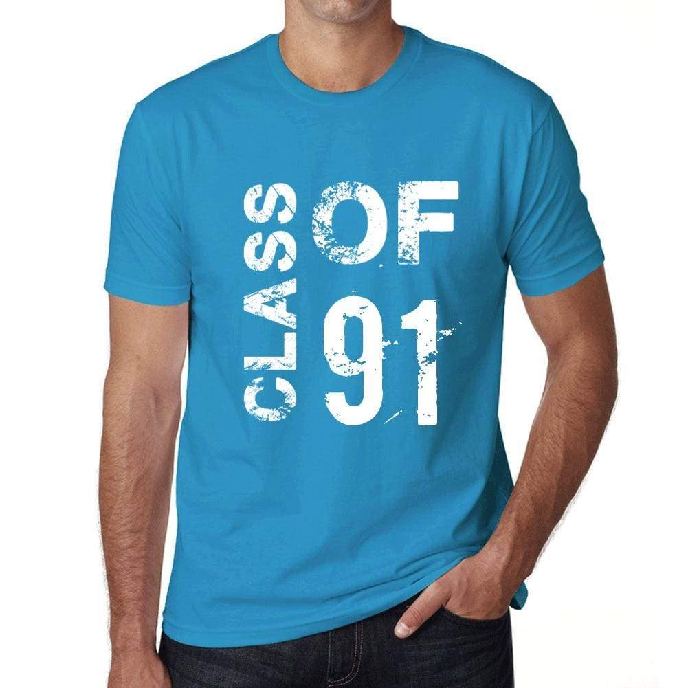 Class Of 91 Grunge Mens T-Shirt Blue Birthday Gift 00483 - Blue / Xs - Casual