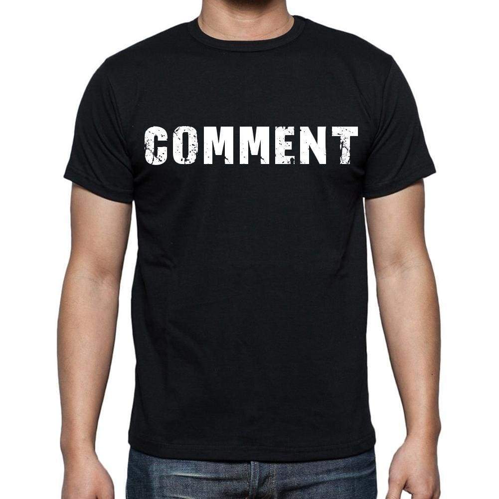 Comment Mens Short Sleeve Round Neck T-Shirt Black T-Shirt En