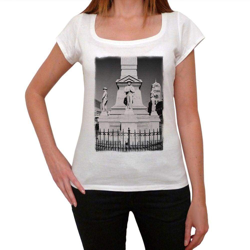 Confederate Monument Womens Short Sleeve Round Neck T-Shirt 00111