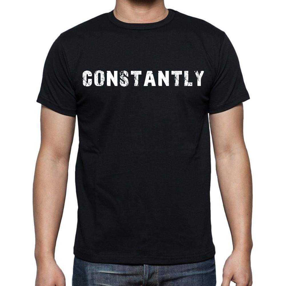 Constantly Mens Short Sleeve Round Neck T-Shirt Black T-Shirt En