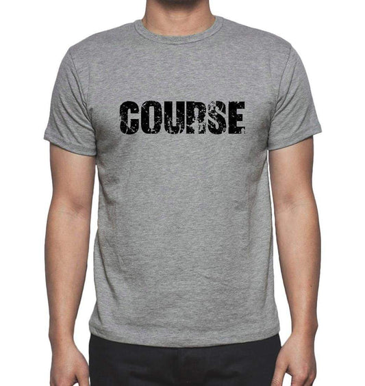 Course Grey Mens Short Sleeve Round Neck T-Shirt 00018 - Grey / S - Casual