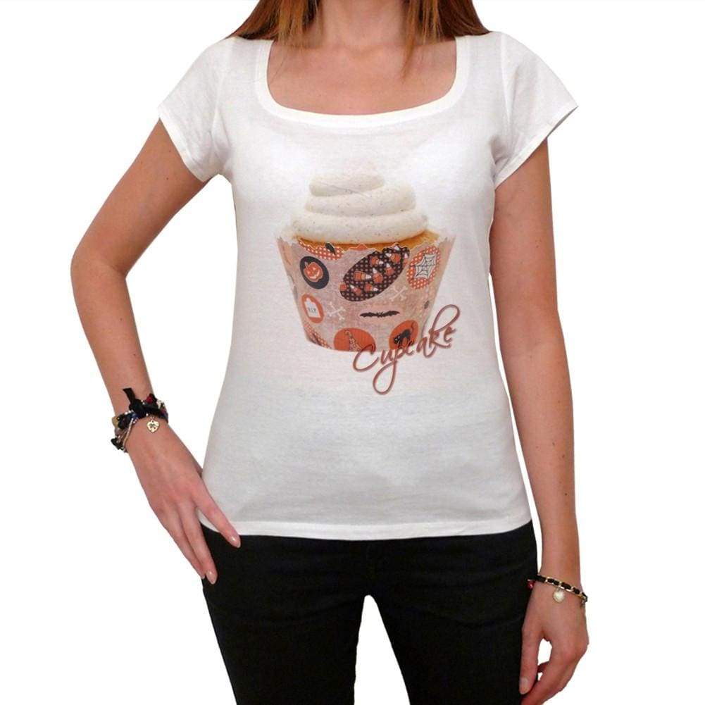 Cupcake Halloween Medley Womens Short Sleeve Scoop Neck Tee 00152