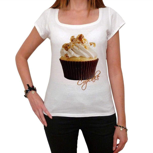 Cupcake Orange Chocolate Womens Short Sleeve Scoop Neck Tee 00152