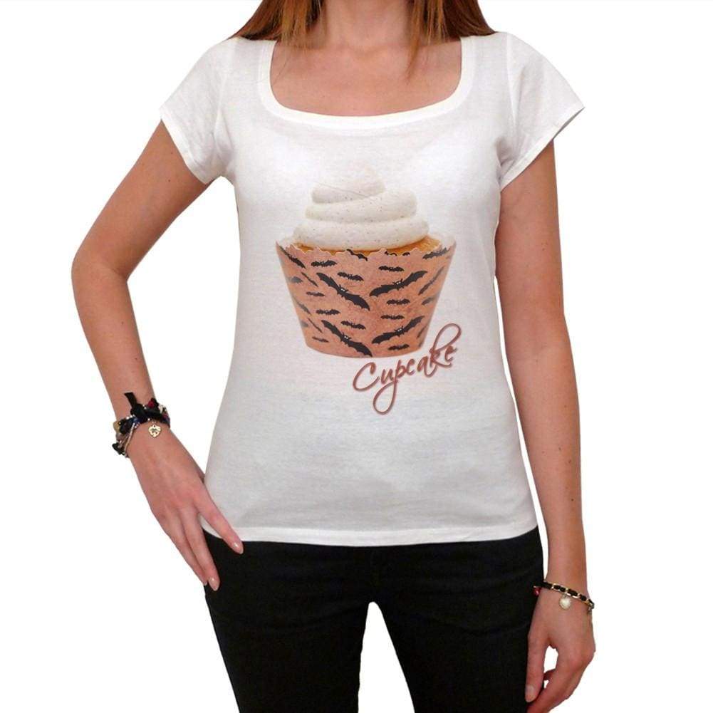 Cupcake Vampire Bats Womens Short Sleeve Scoop Neck Tee 00152