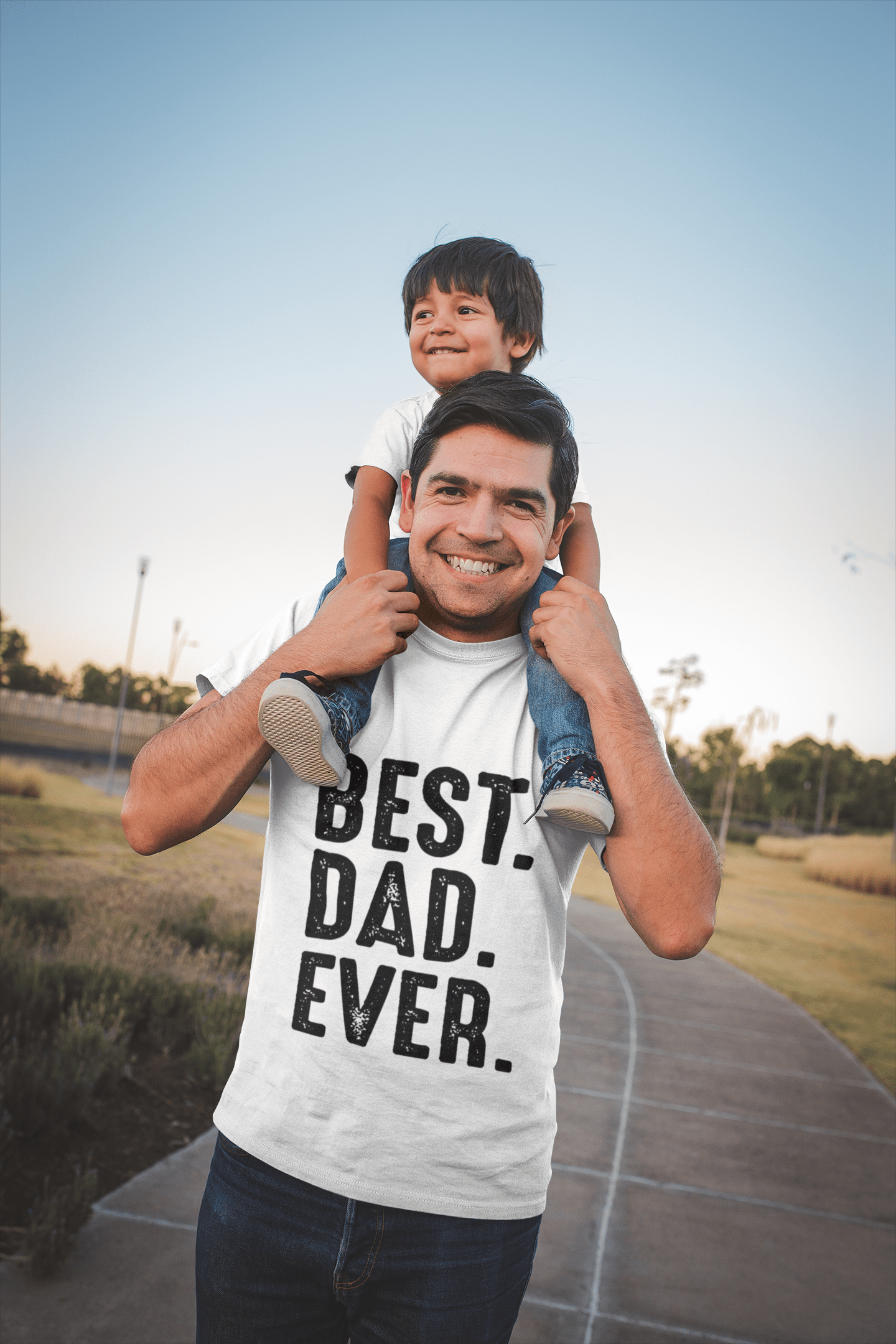 Men's Graphic T-Shirt Best Dad Ever 2 White