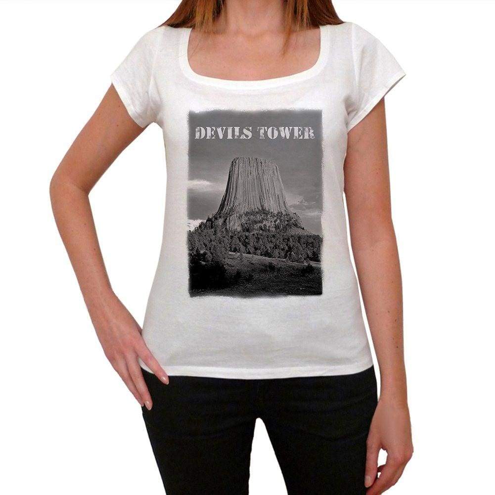 Devils Tower Womens Short Sleeve Round Neck T-Shirt 00111