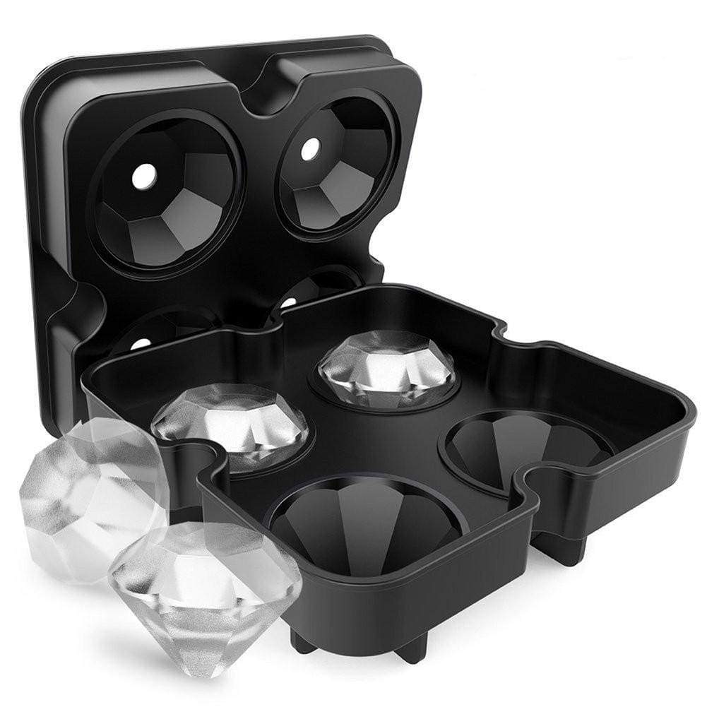 Diamond-Shaped Ice Cube Tray Silicone Easy Release - Ultrabasic