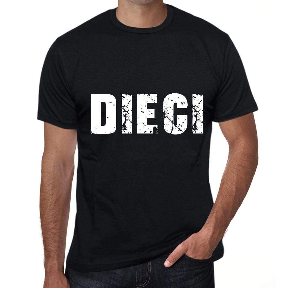 Dieci Mens T Shirt Black Birthday Gift 00551 - Black / Xs - Casual