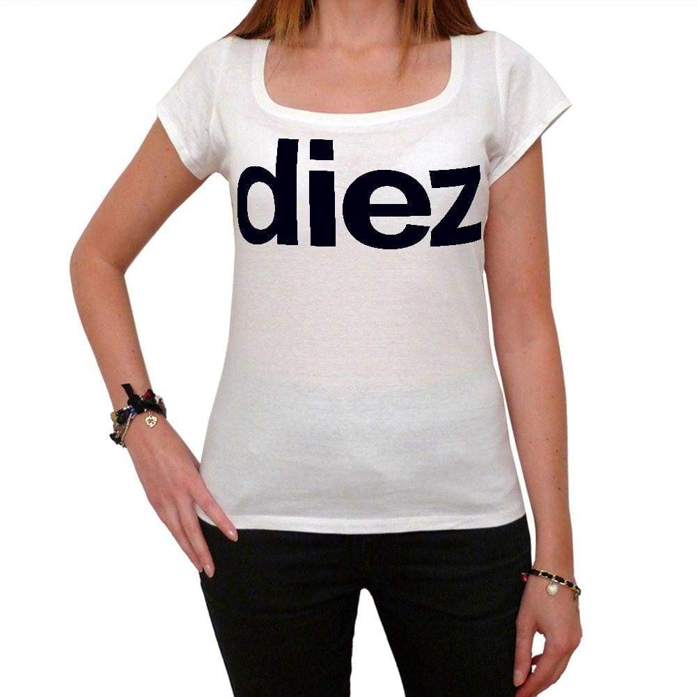 Diez Womens Short Sleeve Scoop Neck Tee 00036