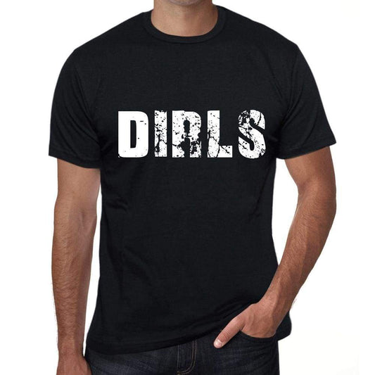 Dirls Mens Retro T Shirt Black Birthday Gift 00553 - Black / Xs - Casual