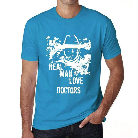 Doctors Real Men Love Doctors Mens T Shirt Blue Birthday Gift 00541 - Blue / Xs - Casual