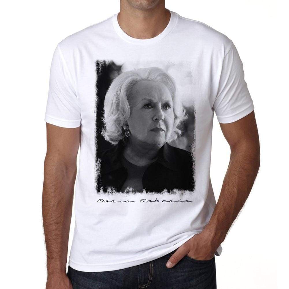 Doris Roberts Posing Mens White Tee 100% Cotton 00258