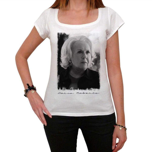 Doris Roberts Posing Womens Short Sleeve Scoop Neck Tee 00257