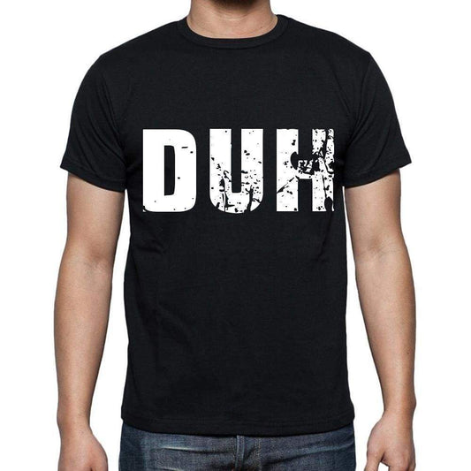 Duh Men T Shirts Short Sleeve T Shirts Men Tee Shirts For Men Cotton Black 3 Letters - Casual