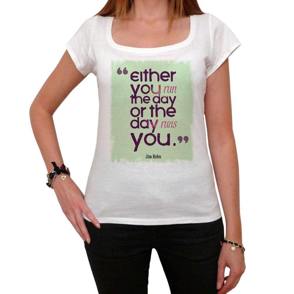 Either You Run White Womens T-Shirt 100% Cotton 00168