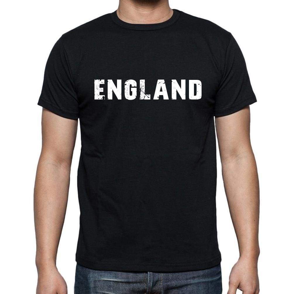 England Mens Short Sleeve Round Neck T-Shirt - Casual