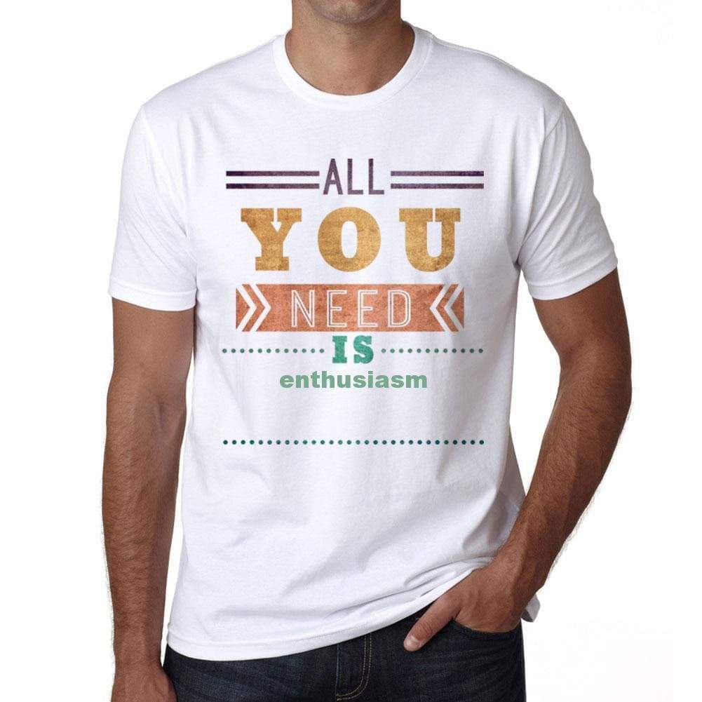 Enthusiasm Mens Short Sleeve Round Neck T-Shirt 00025 - Casual