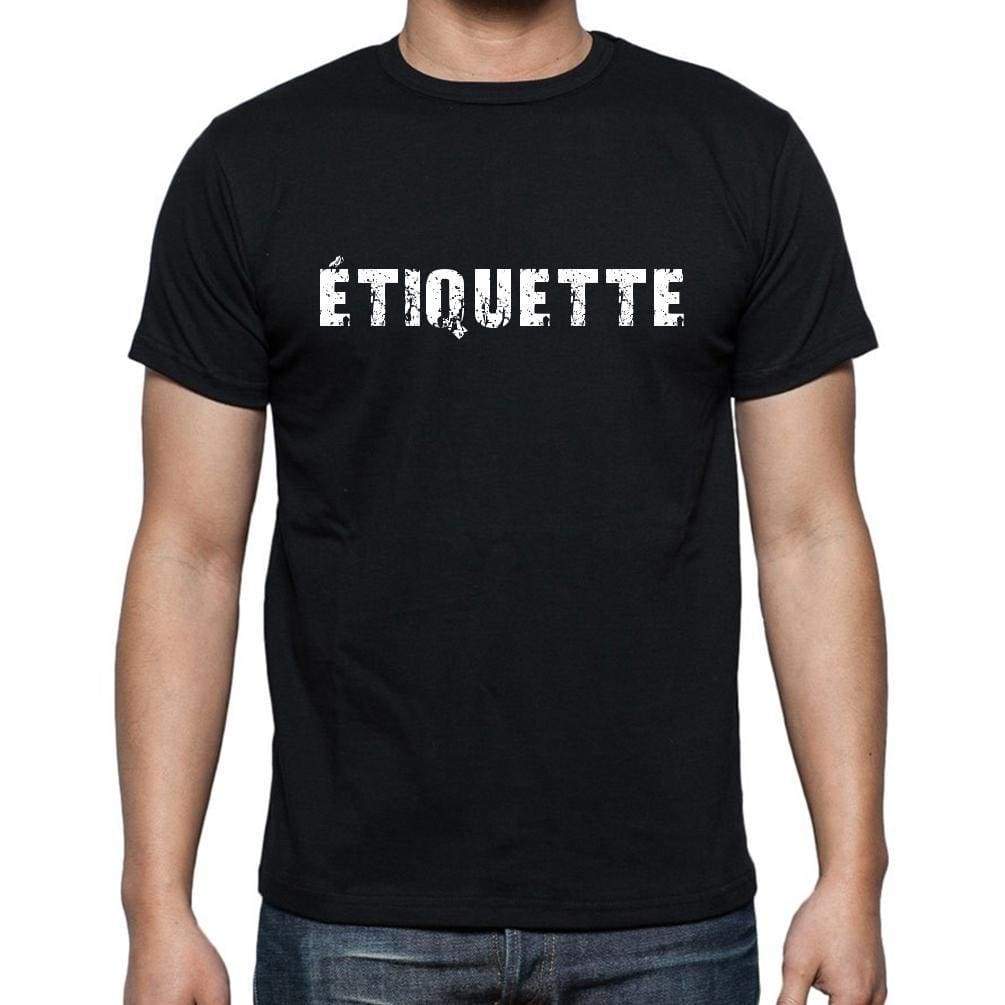 Étiquette French Dictionary Mens Short Sleeve Round Neck T-Shirt 00009 - Casual