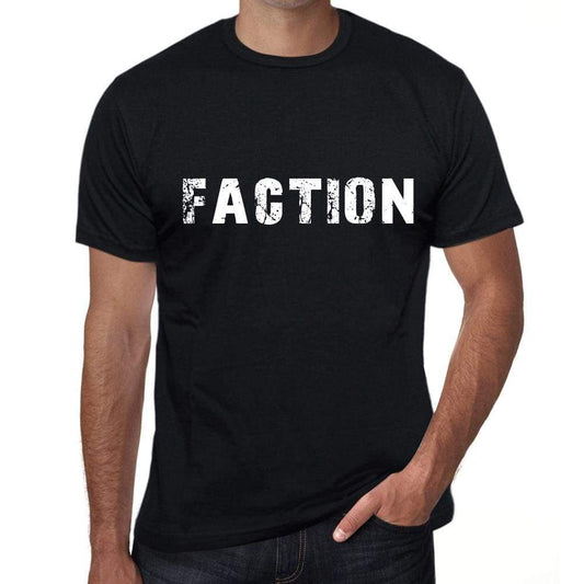 faction Mens Vintage T shirt Black Birthday Gift 00555 - Ultrabasic