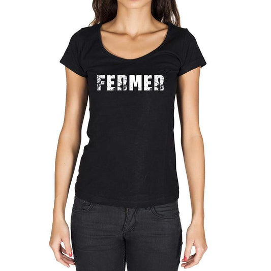 Fermer French Dictionary Womens Short Sleeve Round Neck T-Shirt 00010 - Casual