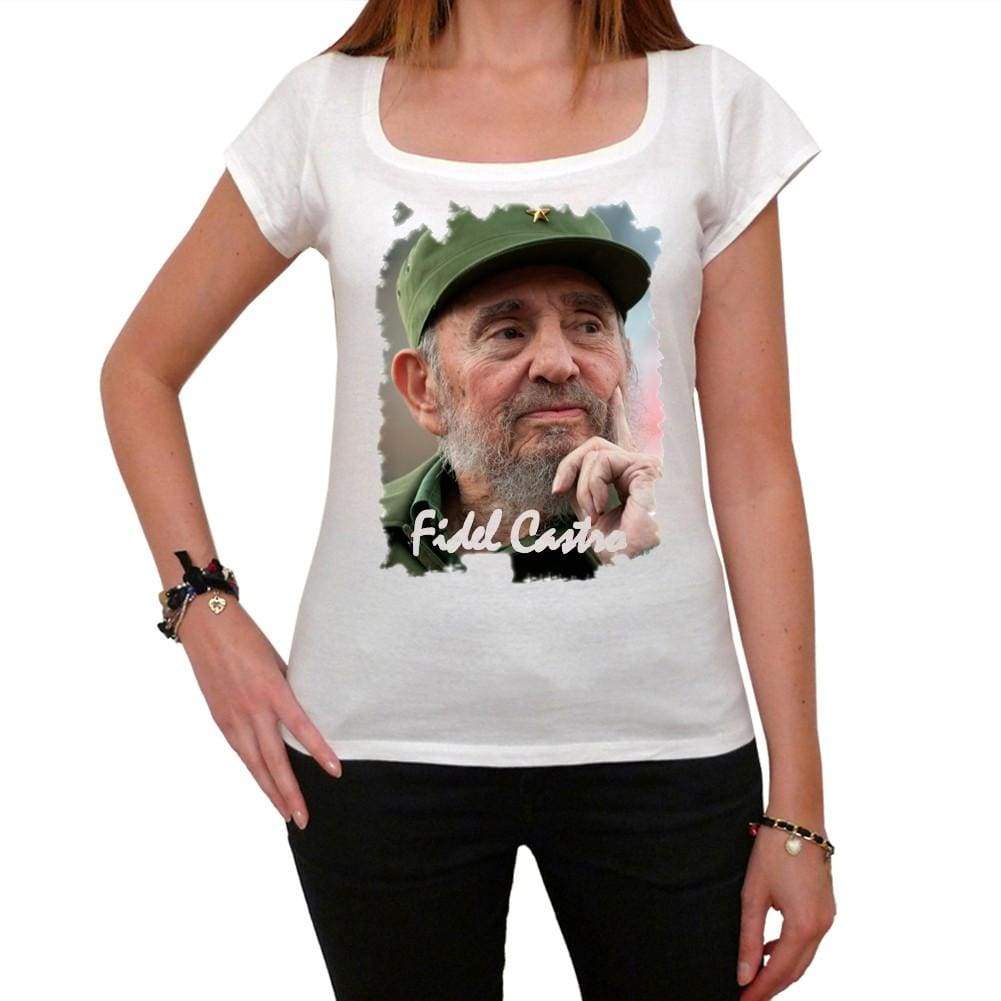 Fidel Castro Womens Short Sleeve Scoop Neck Tee 00139