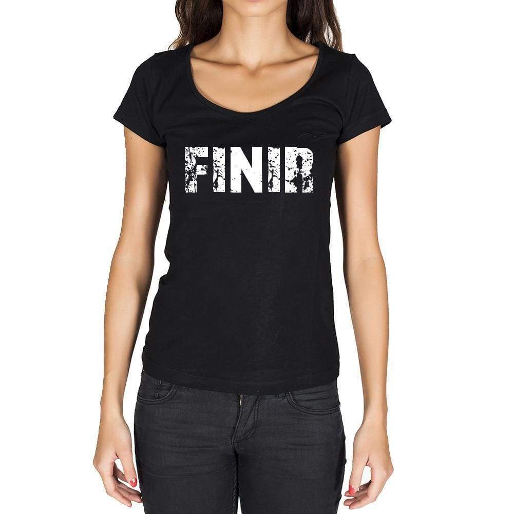 Finir French Dictionary Womens Short Sleeve Round Neck T-Shirt 00010 - Casual