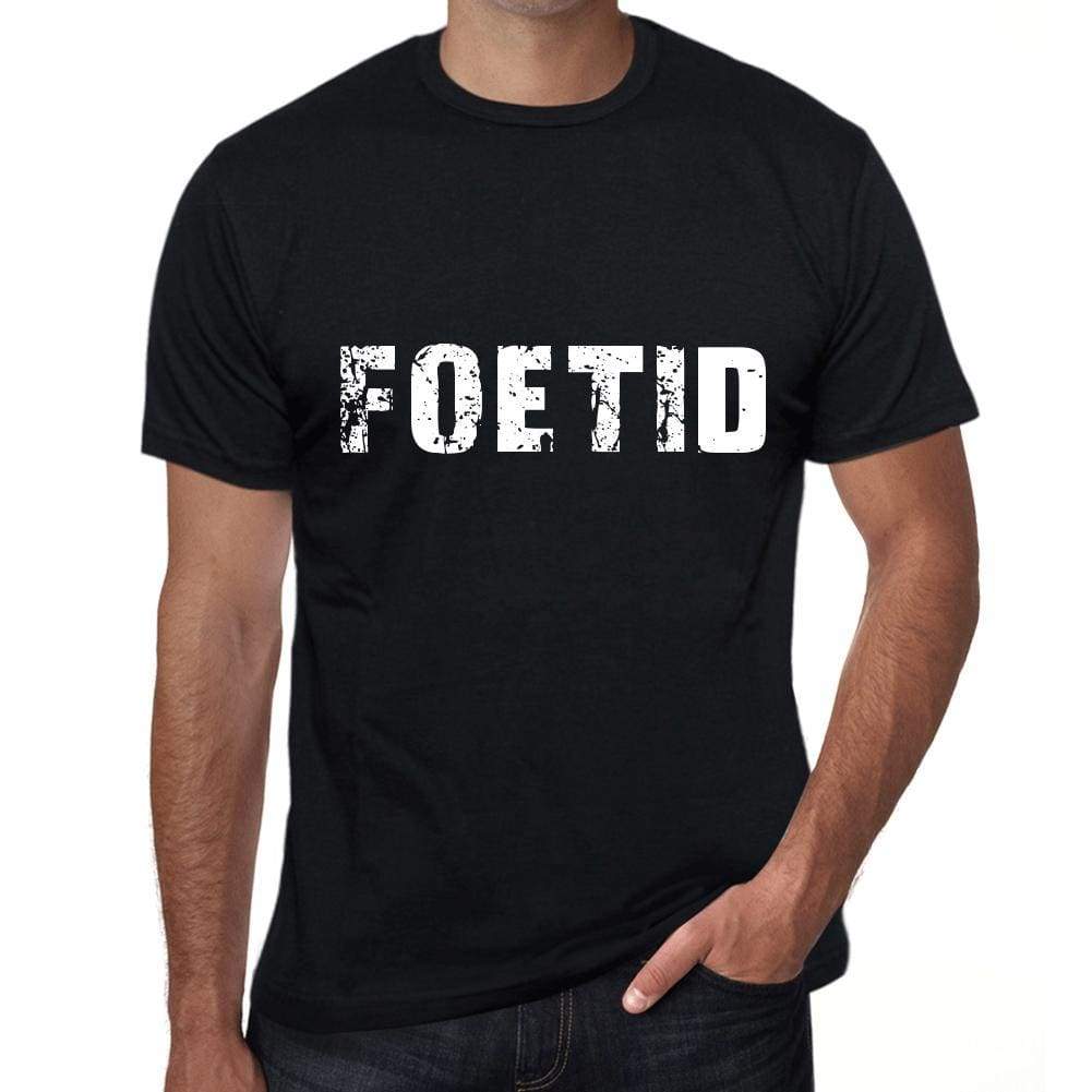 Foetid Mens Vintage T Shirt Black Birthday Gift 00554 - Black / Xs - Casual