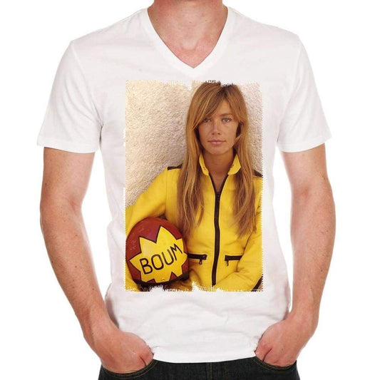 Françoise Hardy Sixties H V Tshirt Mens Tee White 100% Cotton 00196