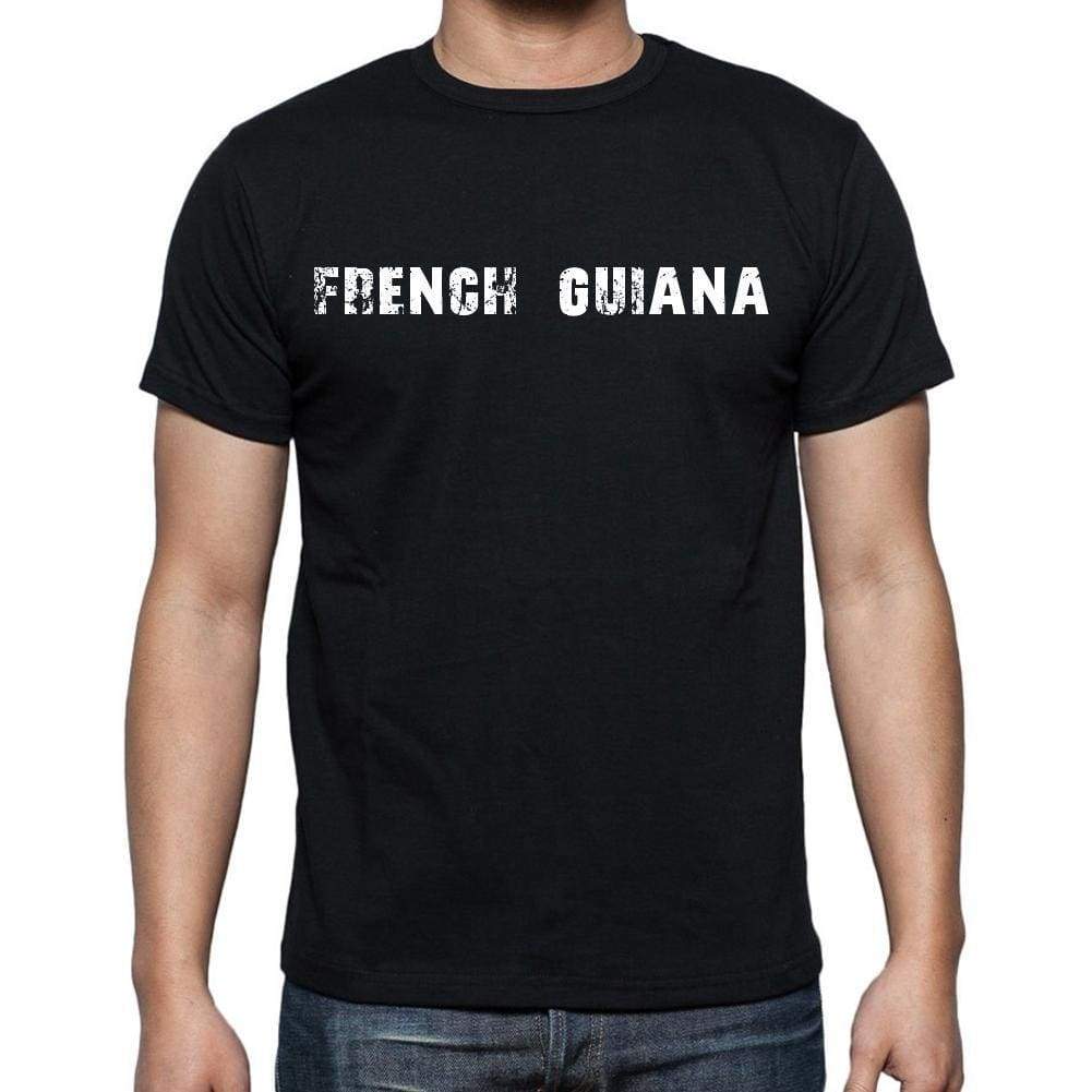 French Guiana T-Shirt For Men Short Sleeve Round Neck Black T Shirt For Men - T-Shirt