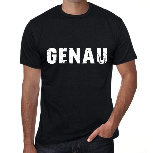 Genau Mens T Shirt Black Birthday Gift 00548 - Black / Xs - Casual