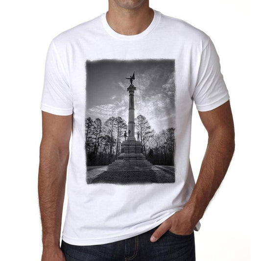 Georgia Monument Mens Short Sleeve Round Neck T-Shirt