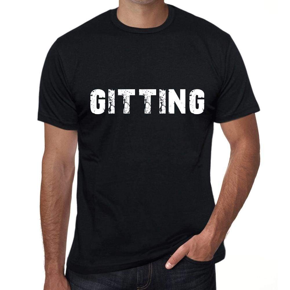 gitting Mens Vintage T shirt Black Birthday Gift 00555 - Ultrabasic