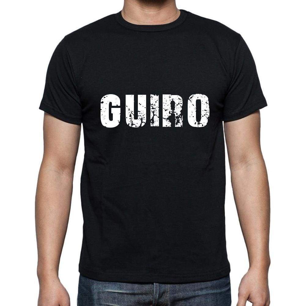 guiro <span>Men's</span> <span>Short Sleeve</span> <span>Round Neck</span> T-shirt , 5 letters Black , word 00006 - ULTRABASIC