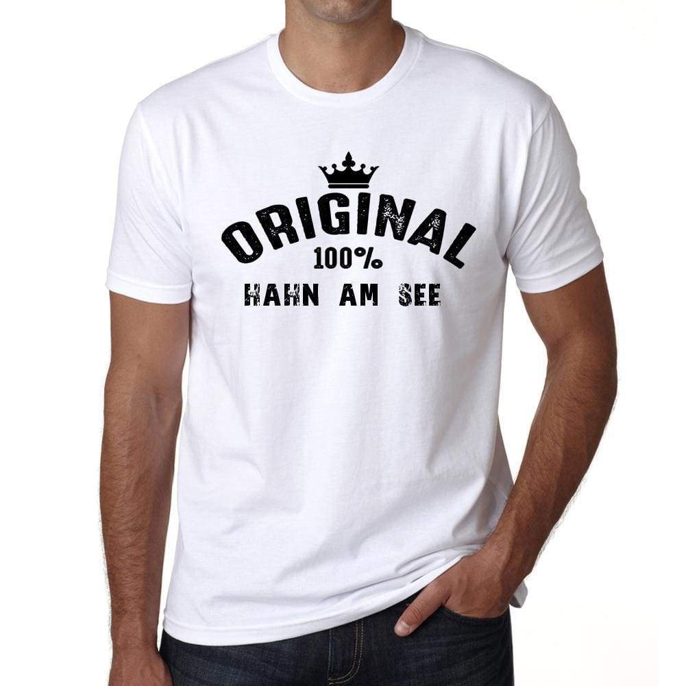 Hahn Am See 100% German City White Mens Short Sleeve Round Neck T-Shirt 00001 - Casual