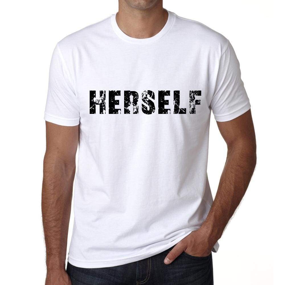 Herself Mens T Shirt White Birthday Gift 00552 - White / Xs - Casual