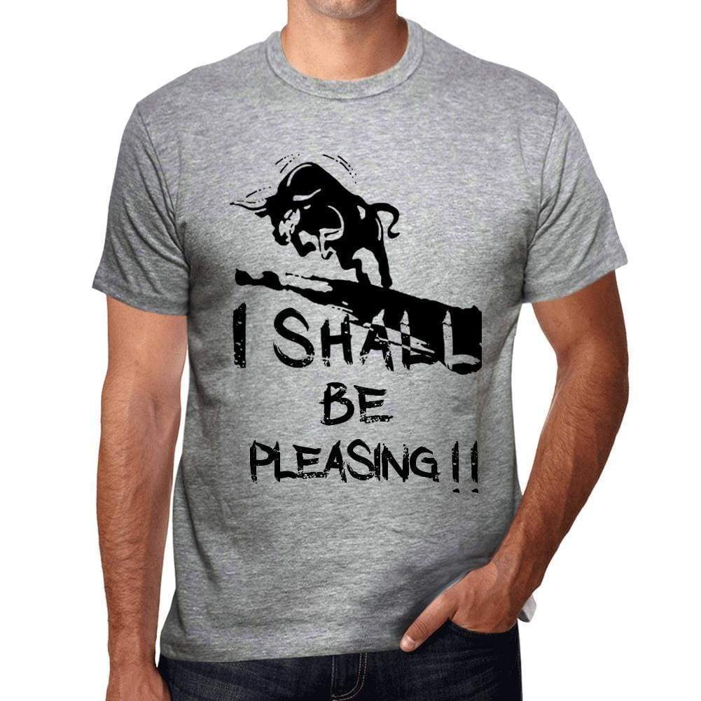 I Shall Be Pleasing Grey Mens Short Sleeve Round Neck T-Shirt Gift T-Shirt 00370 - Grey / S - Casual