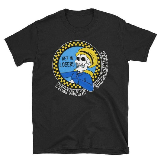 Get In Losers We're Saving Halloweentown Shirt Benny's Skeleton Taxi, Funny Halloween T shirt