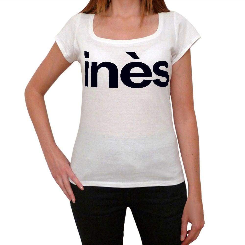 Ins Womens Short Sleeve Scoop Neck Tee 00049