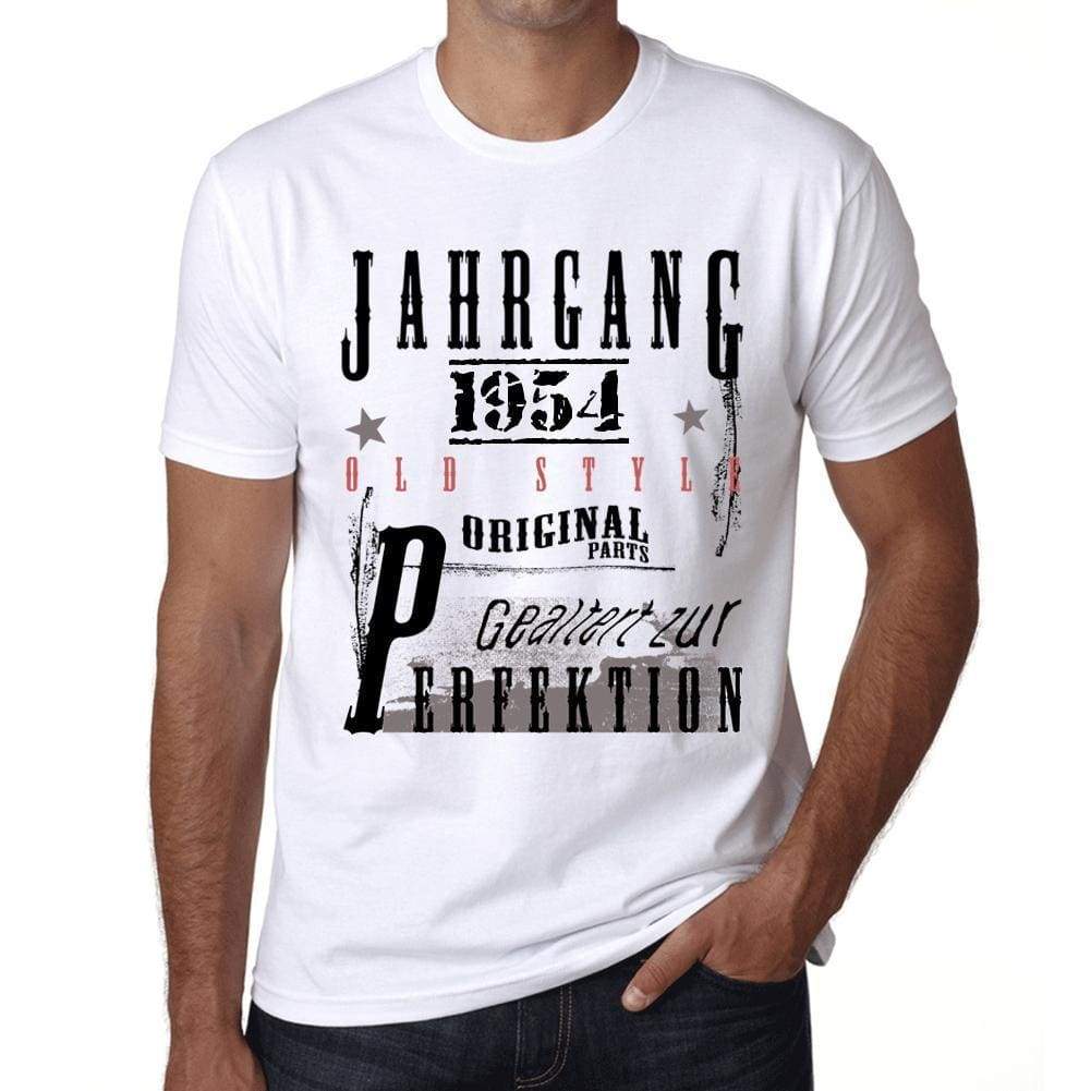 Jahrgang Birthday 1954 Mens Short Sleeve Round Neck T-Shirt Gift T-Shirt 00350 - White / Xs - Casual