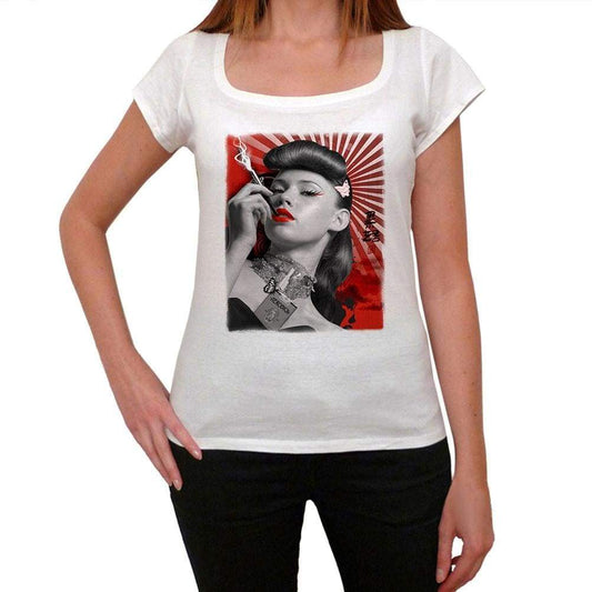 Japan Pin-Up T-Shirt For Women Short Sleeve Cotton Tshirt Women T Shirt Gift - T-Shirt