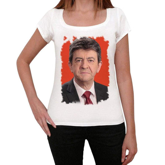 Jean-Luc Mélenchon Womens T-Shirt White Birthday Gift 00514 - White / Xs - Casual