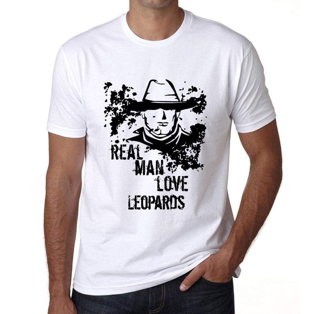 Leopards Real Men Love Leopards Mens T Shirt White Birthday Gift 00539 - White / Xs - Casual