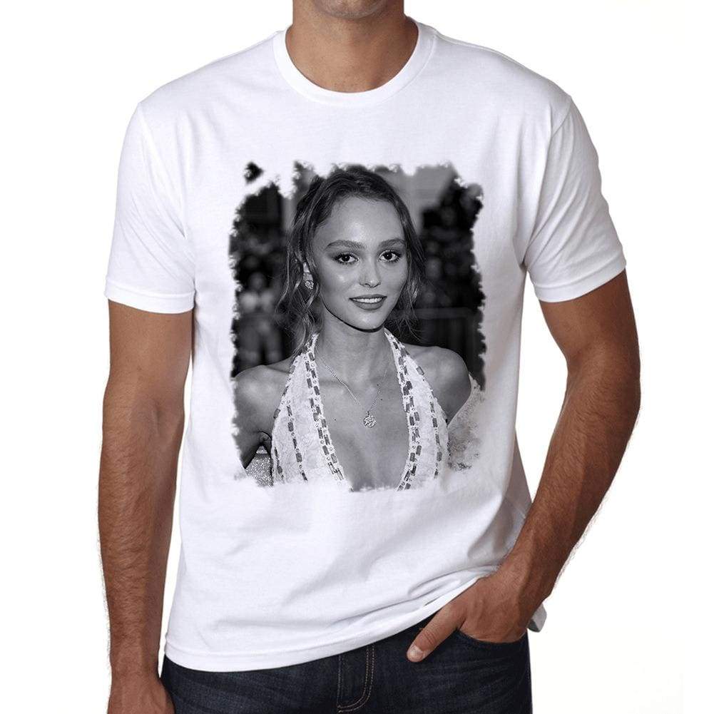 Lily Rose Depp Mens T Shirt White Birthday Gift 00515 - White / Xs - Casual